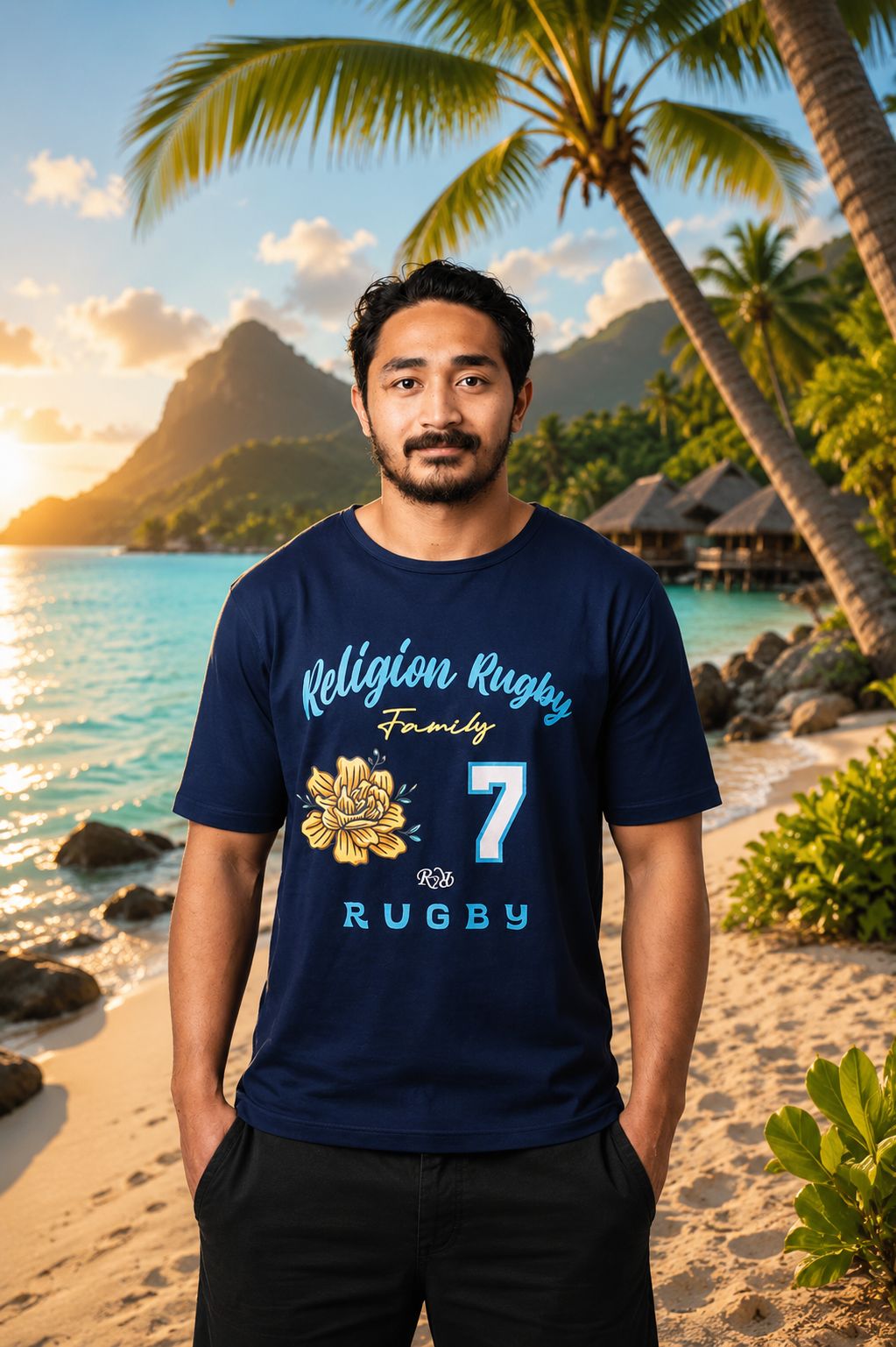 T-shirt rugby Flower Summer