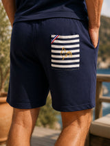 Striped Fleece Shorts