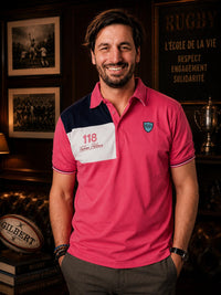 Pelous rugby polo 118 fuchsia