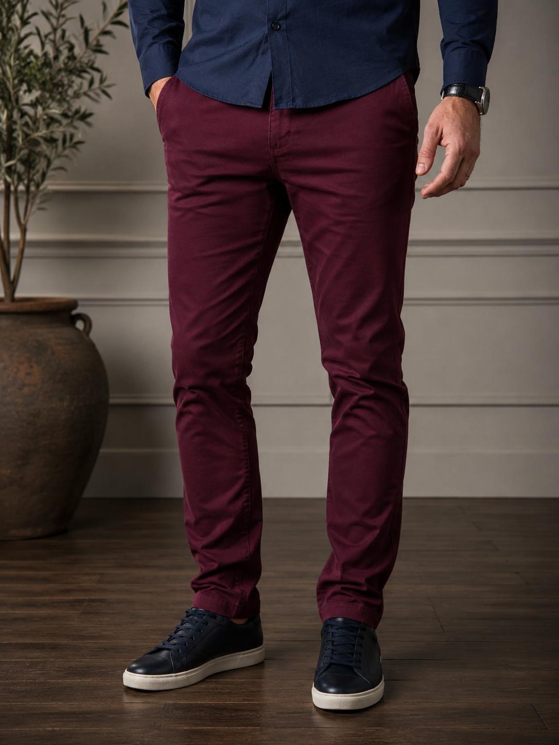 Chino Super French Falzard - Bordeaux