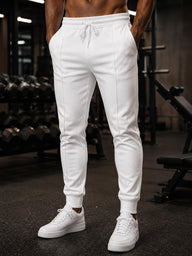 Chic & Cool Rugby Trousers - white