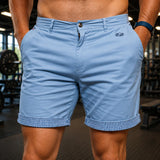 Men's Bermuda Shorts - French Flag - Sky Blue