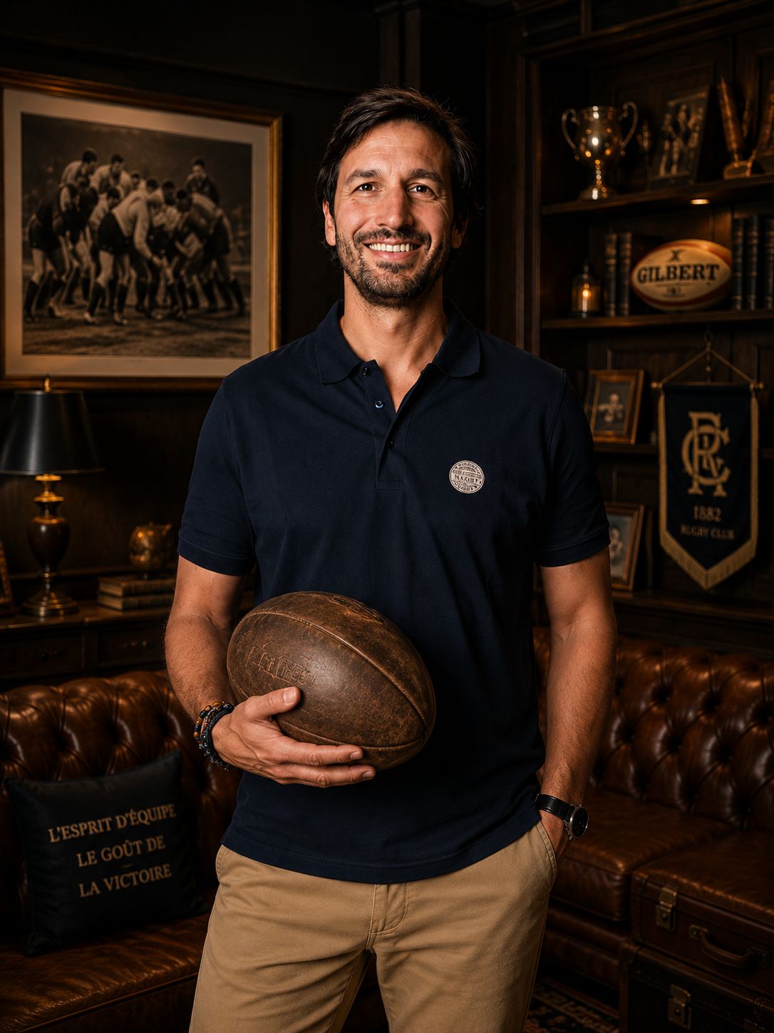Polo rugby Basic marine