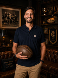 Navy Basic rugby polo