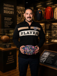 Vintage Brown Rugby Polo - LS