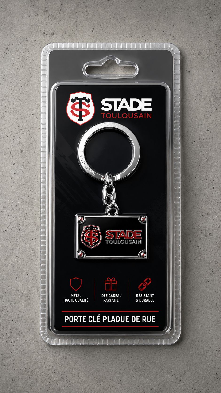 Porte clé plaque de rue stade toulousain
