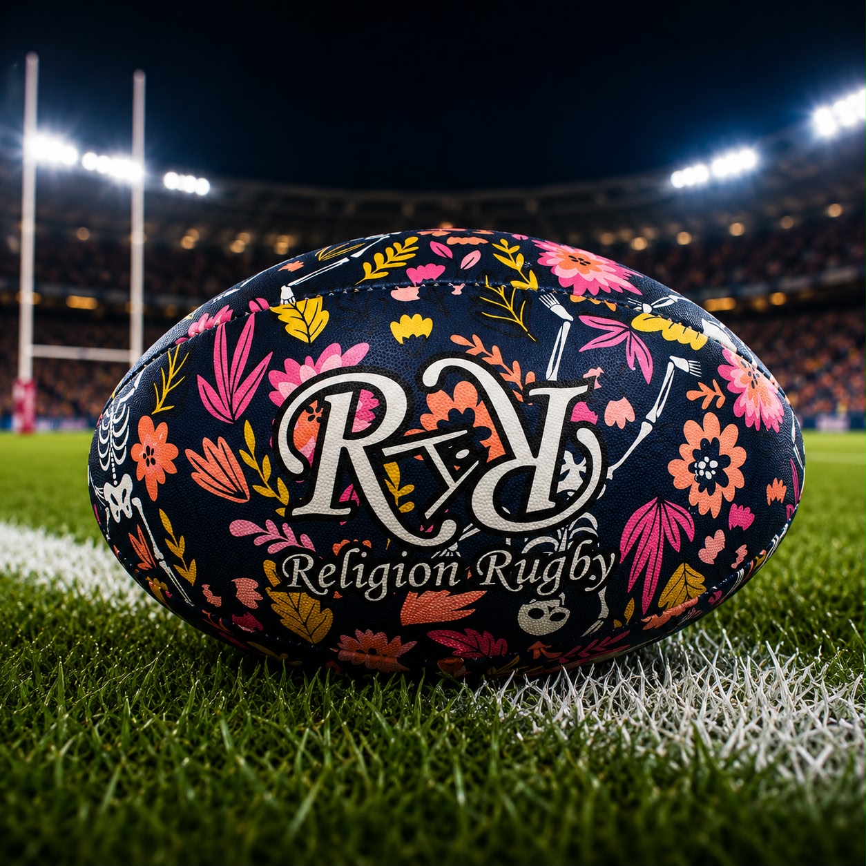 Ballon de Rugby Latino Flower