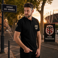 Men's Black Times Polo - Stade Toulousain