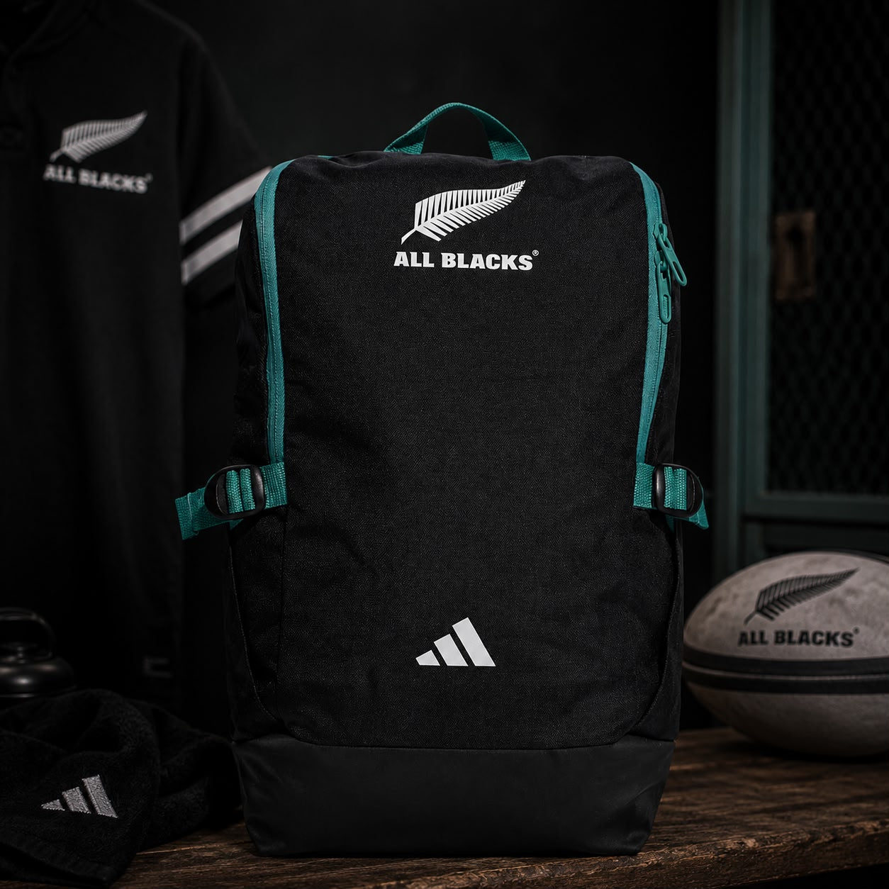 all-black backpack for sports or light travel – Religion Rugby
