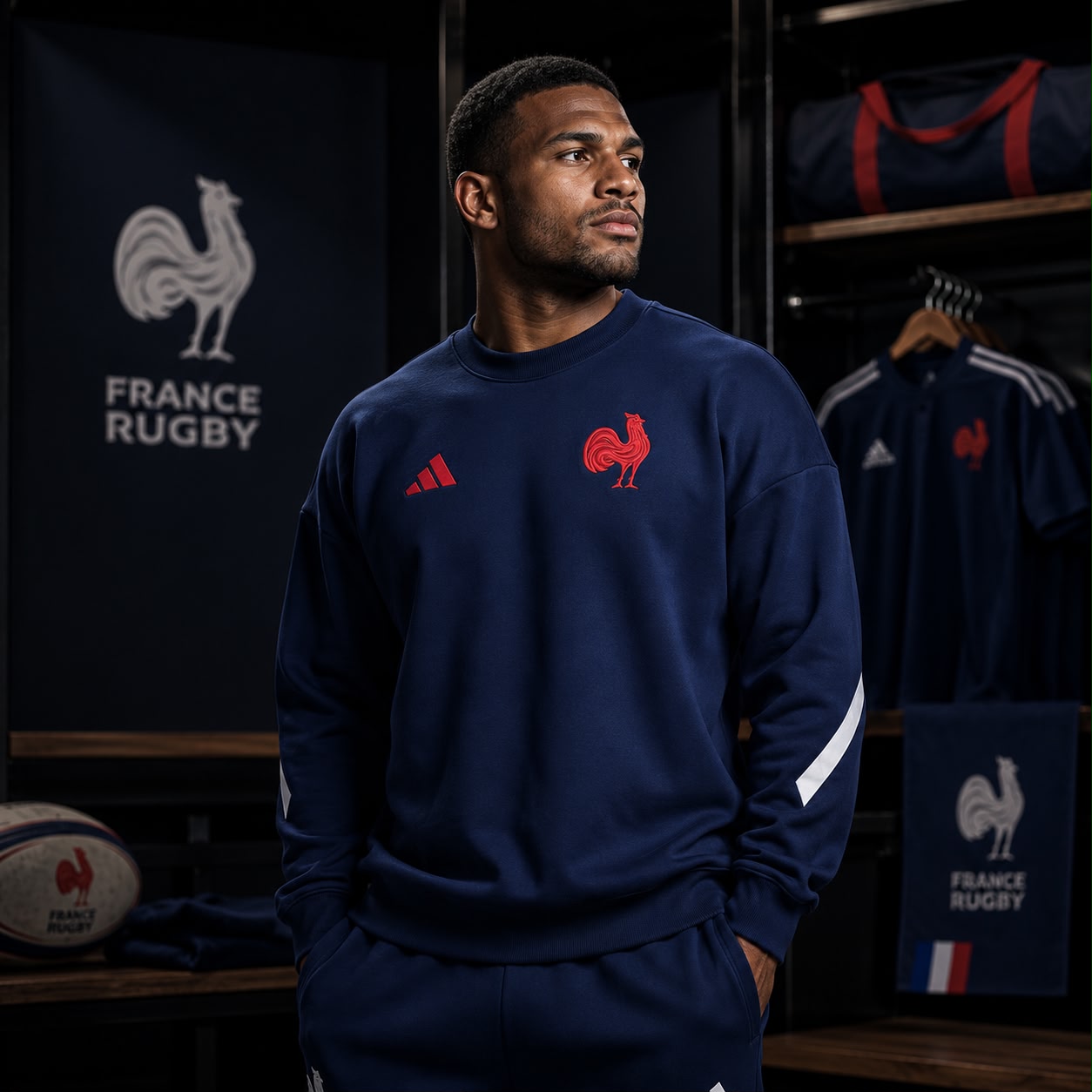 Sweat col rond FFR 2025/2026 - adidas