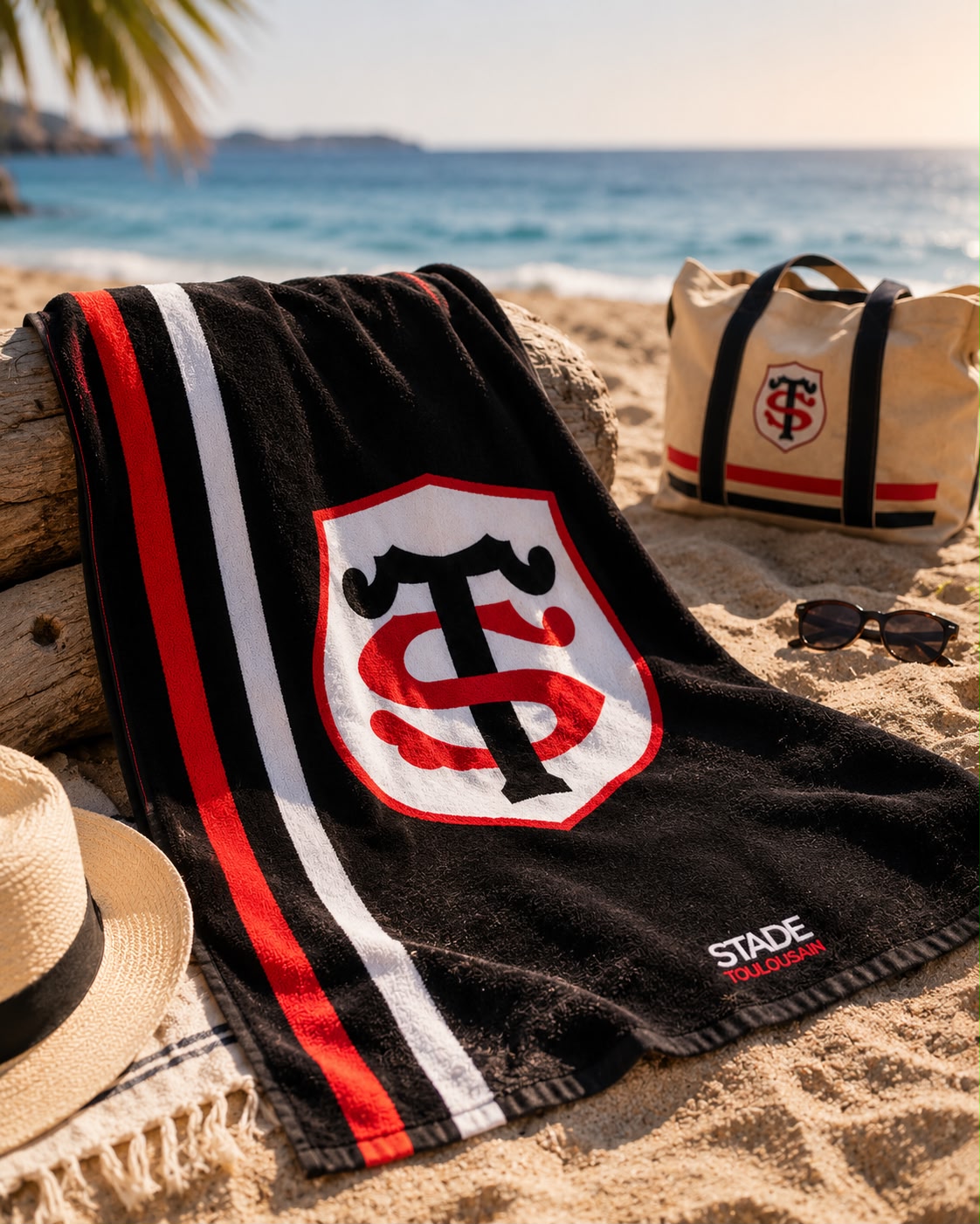 Serviette de Plage Logo - Stade Toulousain