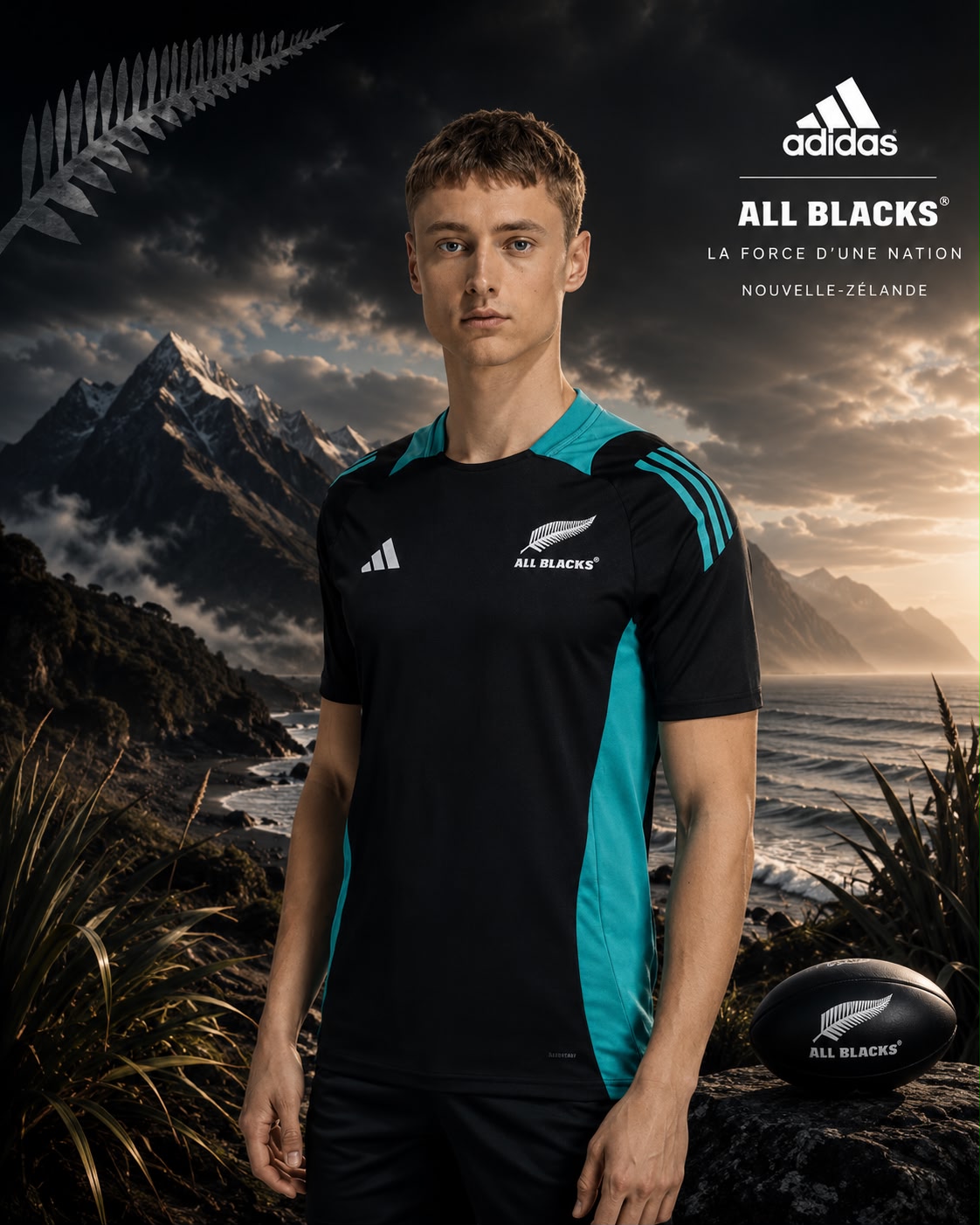 All Blacks Performance Training T-Shirt - adidas