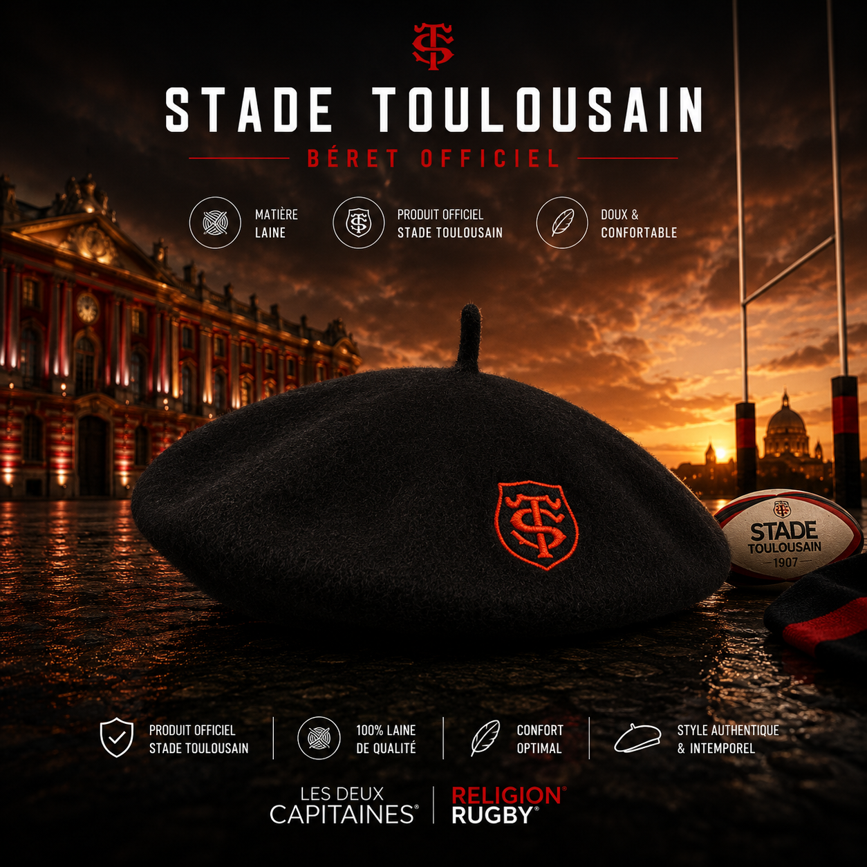 Toulouse Rugby Beanie