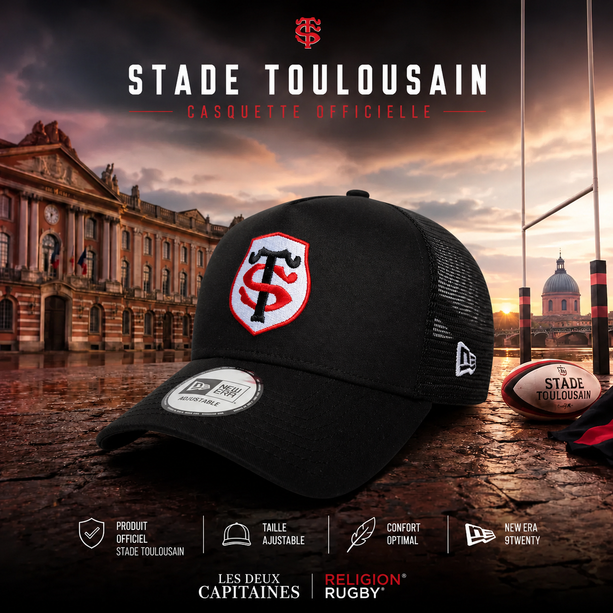 Team Logo Trucker Cap - New Era x Stade Toulousain