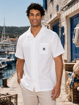 Clavis Shirt - white cotton gauze - Stade Toulousain