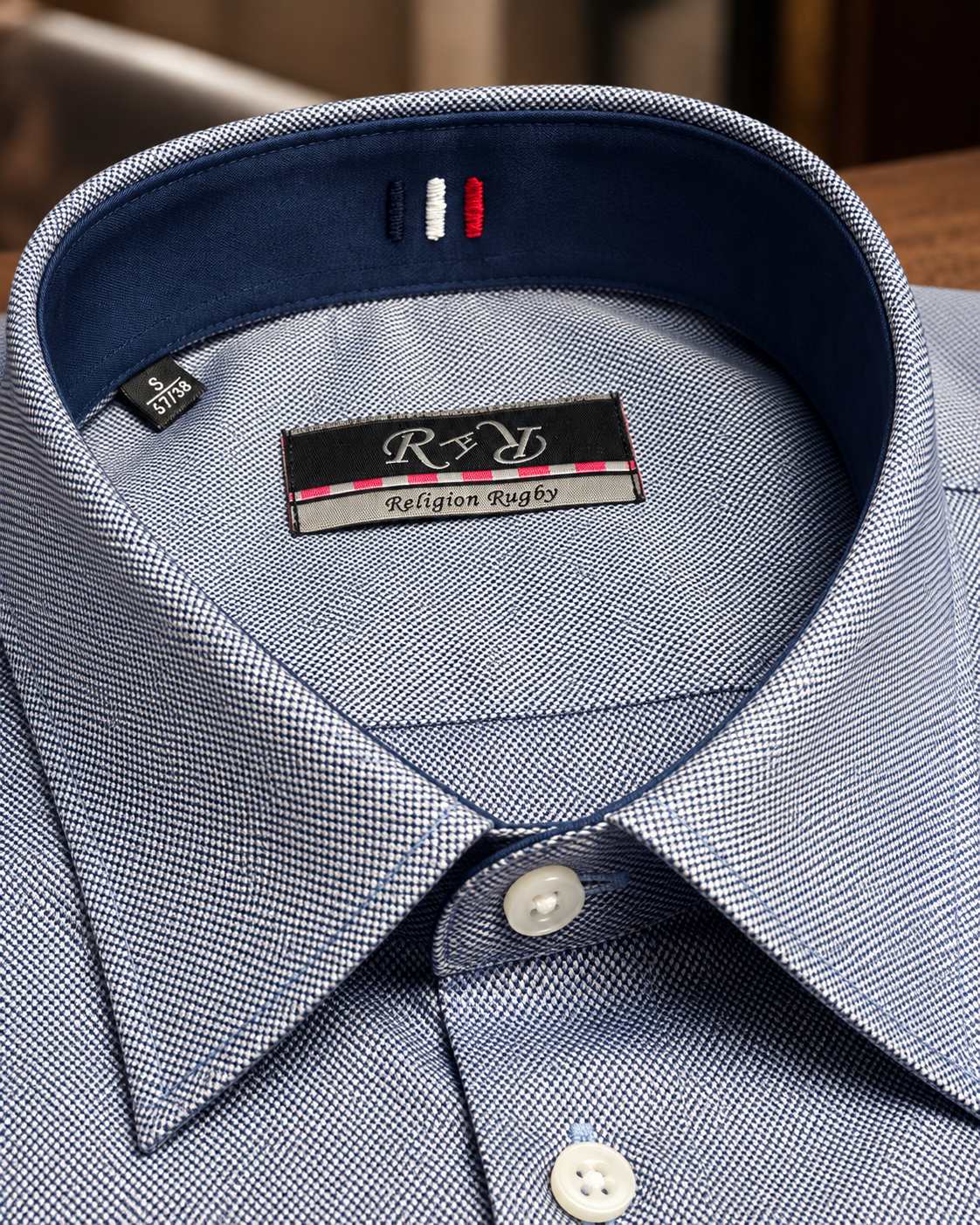 Chemise Rugby Héritage Marine