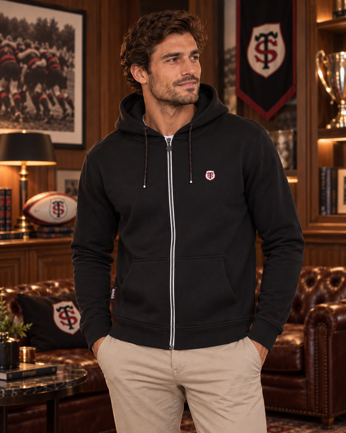 Veste Hoodie Homme Jamo – Stade Toulousain