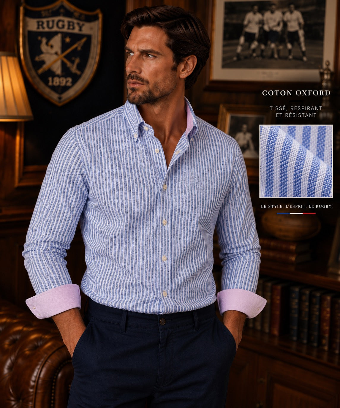 Chemise Rugby Riviera Rose