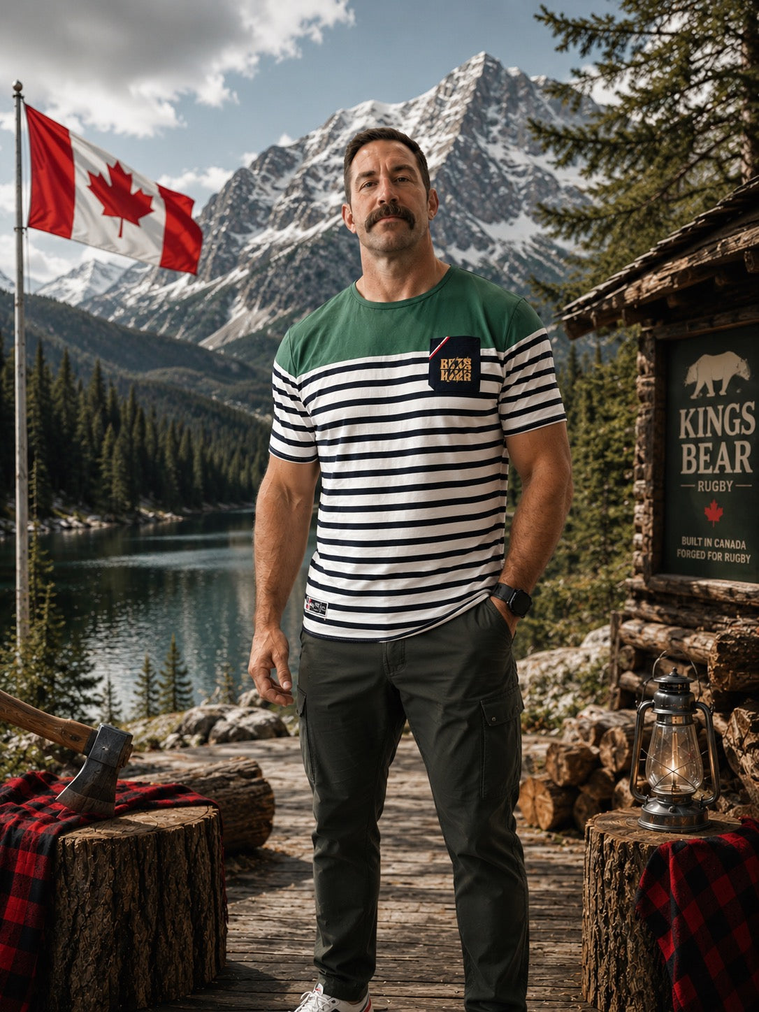 Cudmore Kings Bear Striped Top