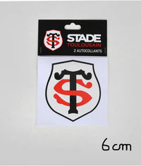Logo Stickers - Set of 2 - 10 cm - Stade Toulousain