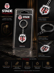 Porte-clés Blason Métallique - Stade Toulousain