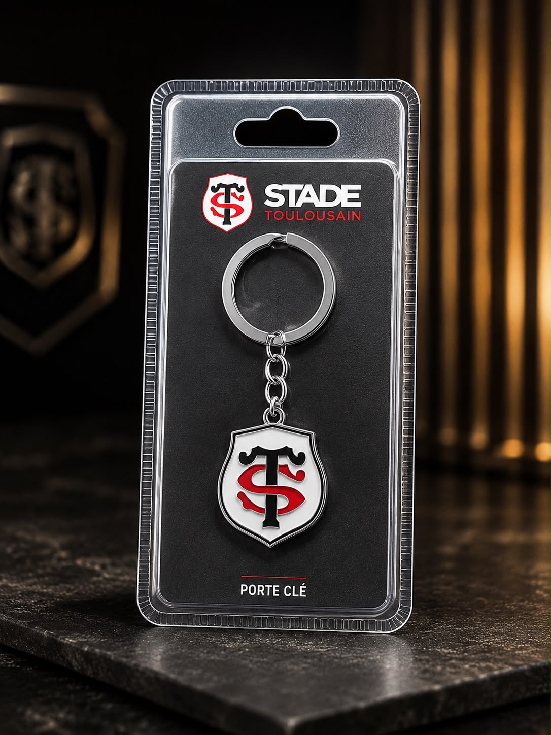 Porte-clés Blason Métallique - Stade Toulousain