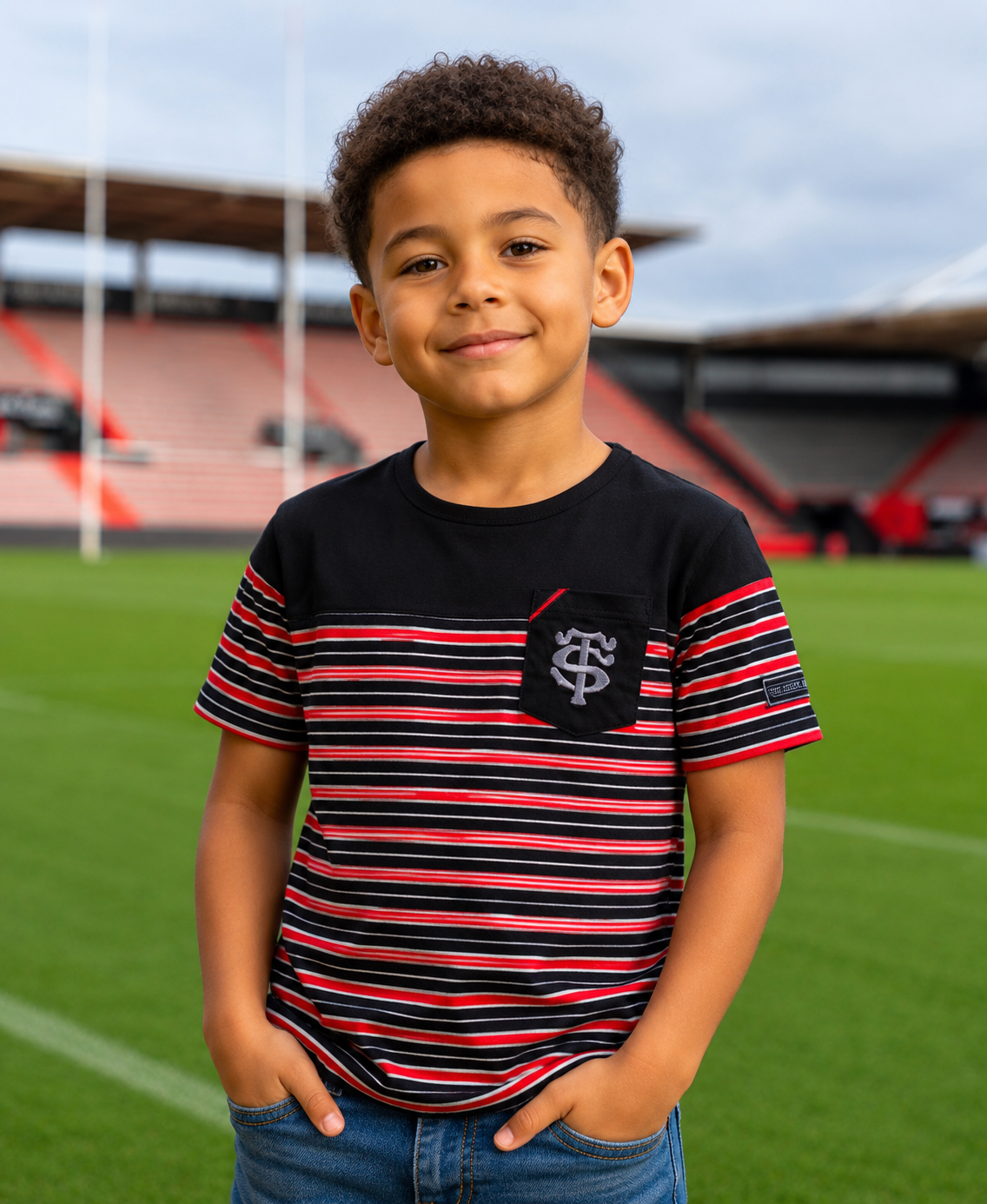 T-shirt Marinière La Classique - Enfant - Stade Toulousain x Religion Rugby