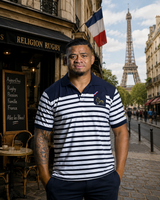 Summer Rose rugby polo shirt