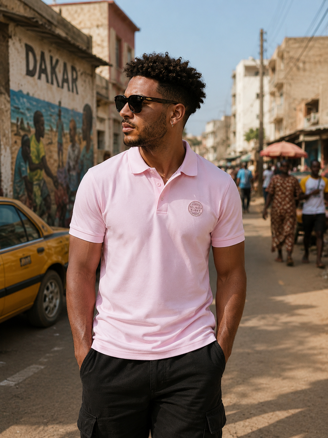 Pink Basic Rugby Shirt