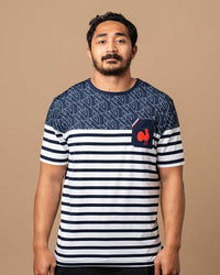 T-shirt Sailor Stripes Go Blues - FFR x Religion Rugby